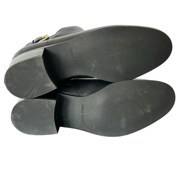 Cole Haan Haidyn‎ Block Heel Buttery Leather Ankle Booties in Black Size 7 - Picture 6 of 7